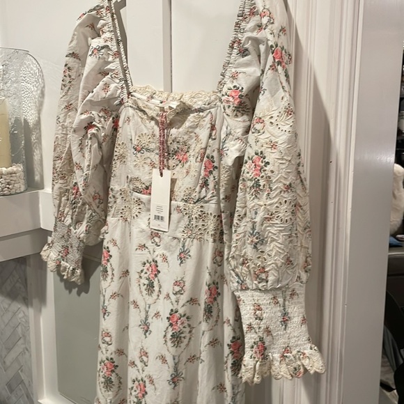 LoveShackFancy Toulon Eyelet Ruffle Dress NWT - Picture 13 of 16